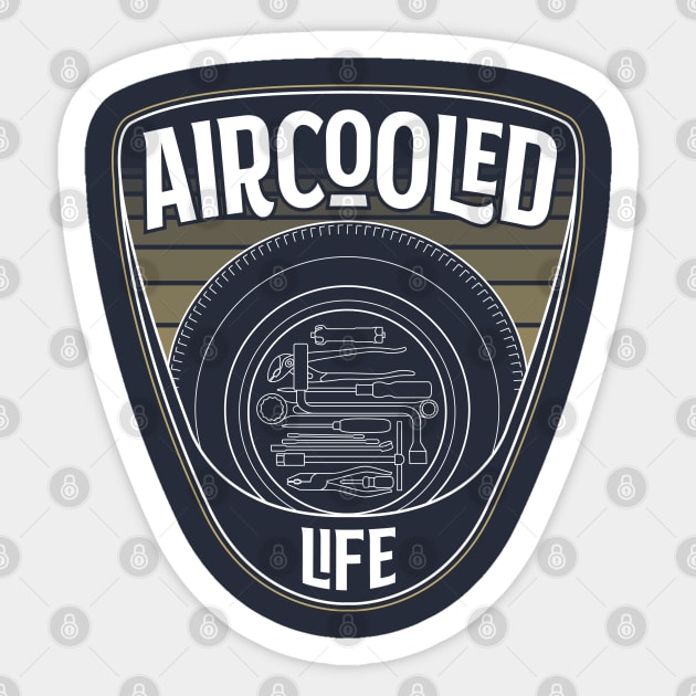 Spare wheel tool kit - Aircooled Life Classic Car Culture Sticker by Aircooled Life